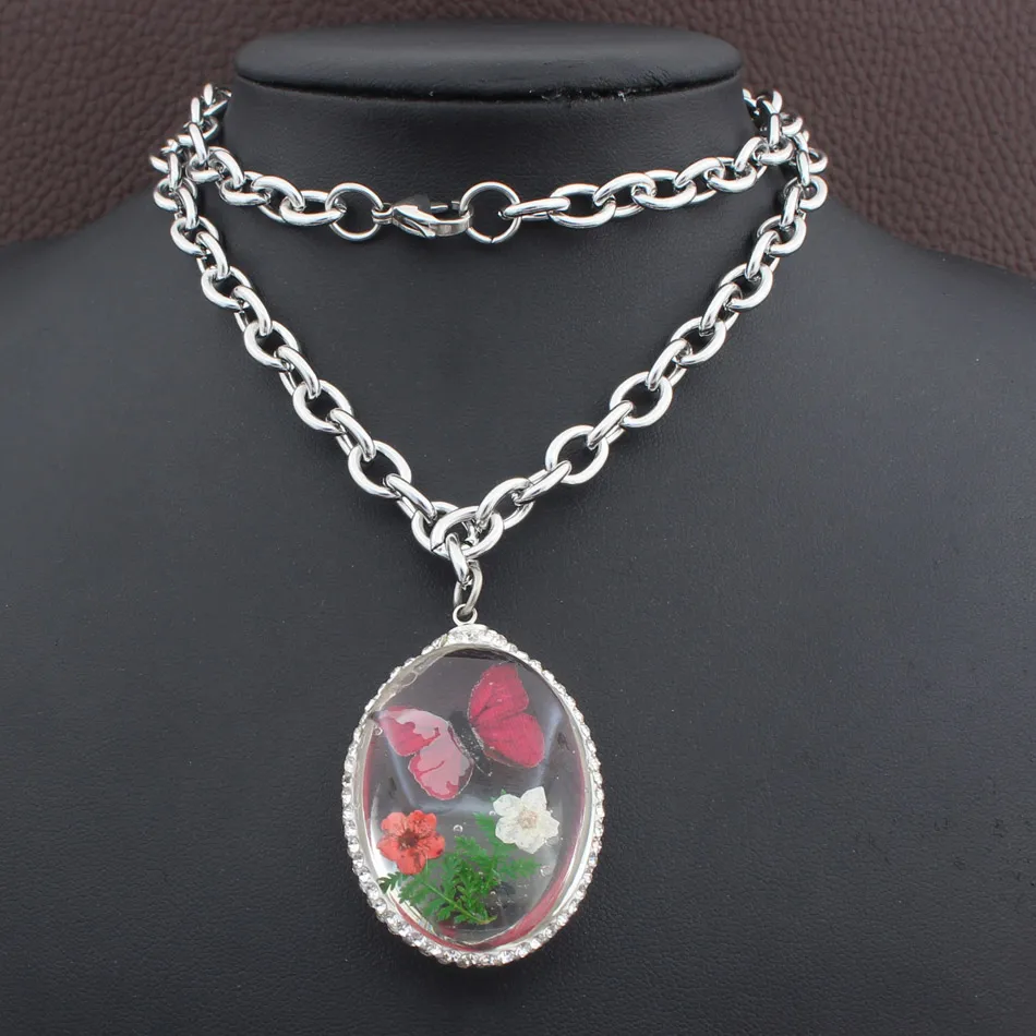 Лидер продаж новые модные ювелирные изделия с бабочкой и деревом из нержавеющей