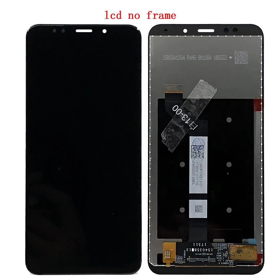 100% тест ЖК дисплей для Xiaomi Redmi 5 Plus дигитайзер сенсорный экран сборка рамка Redmi5