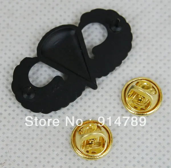 

US ARMY PARACHUTIST METAL BADGE BASIC JUMP WINGS BLACK -32475
