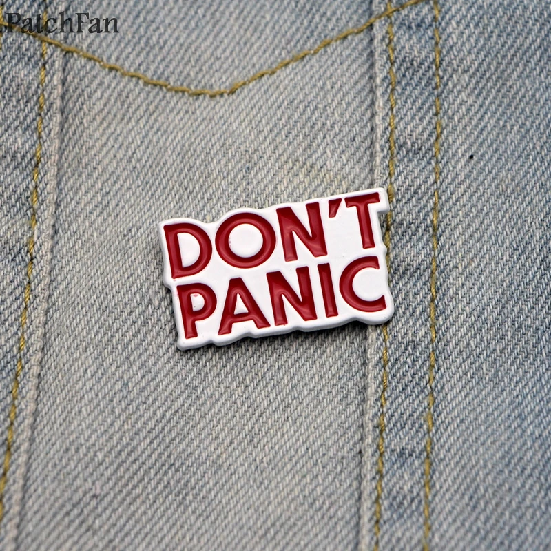 A0669 Patchfan руководство HITCHHIKER'S к галактике цинковые булавки para рубашка пальто Броши Одежда рюкзак аксессуары металлический значок