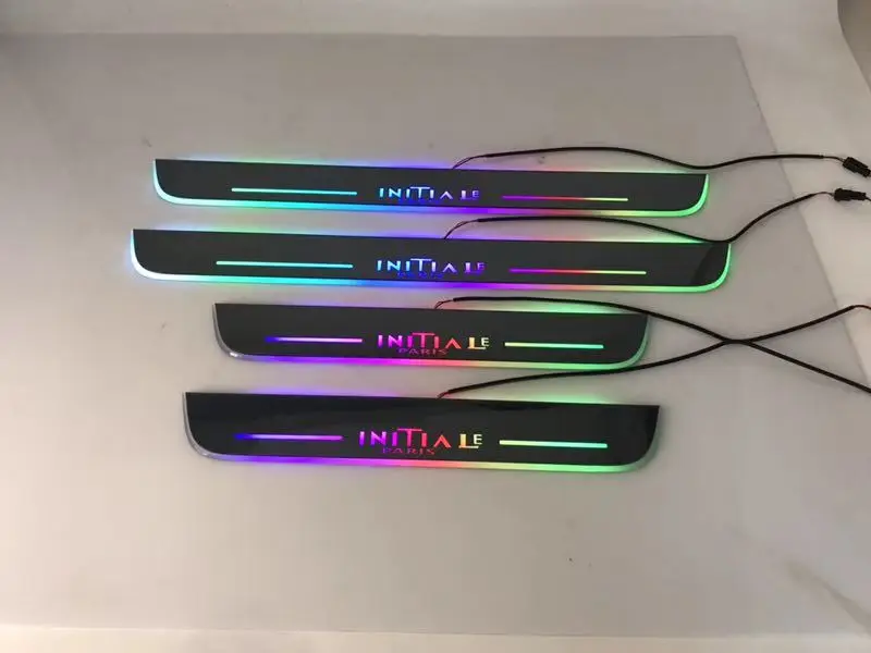WOOBEST led подвижная дверь потертости динамический Добро пожаловать Свет порога с