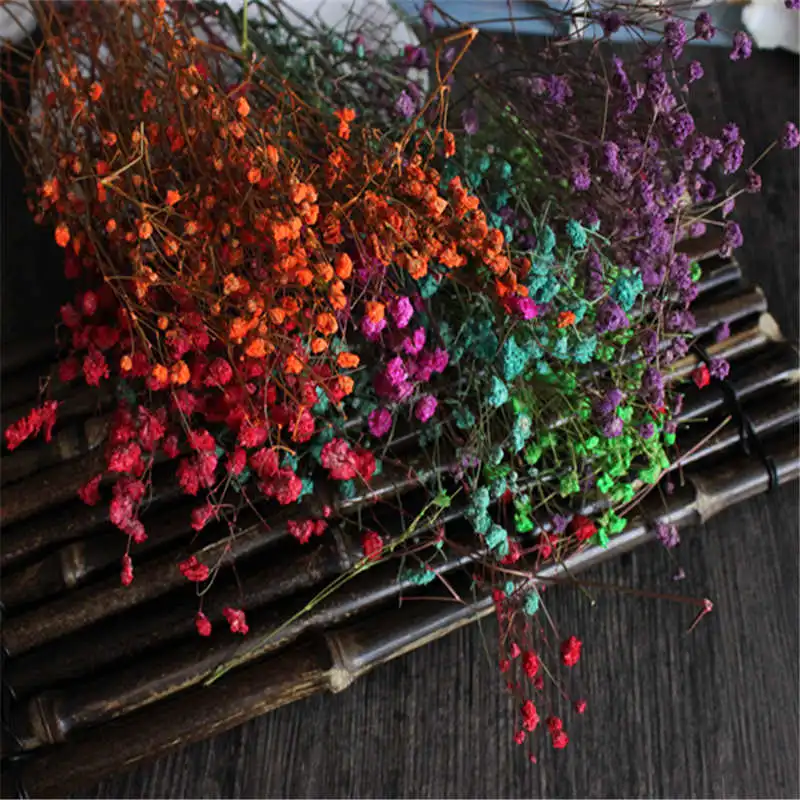 2 г милые счастливые цветы Натуральные сушеные мини украшение для свадебной