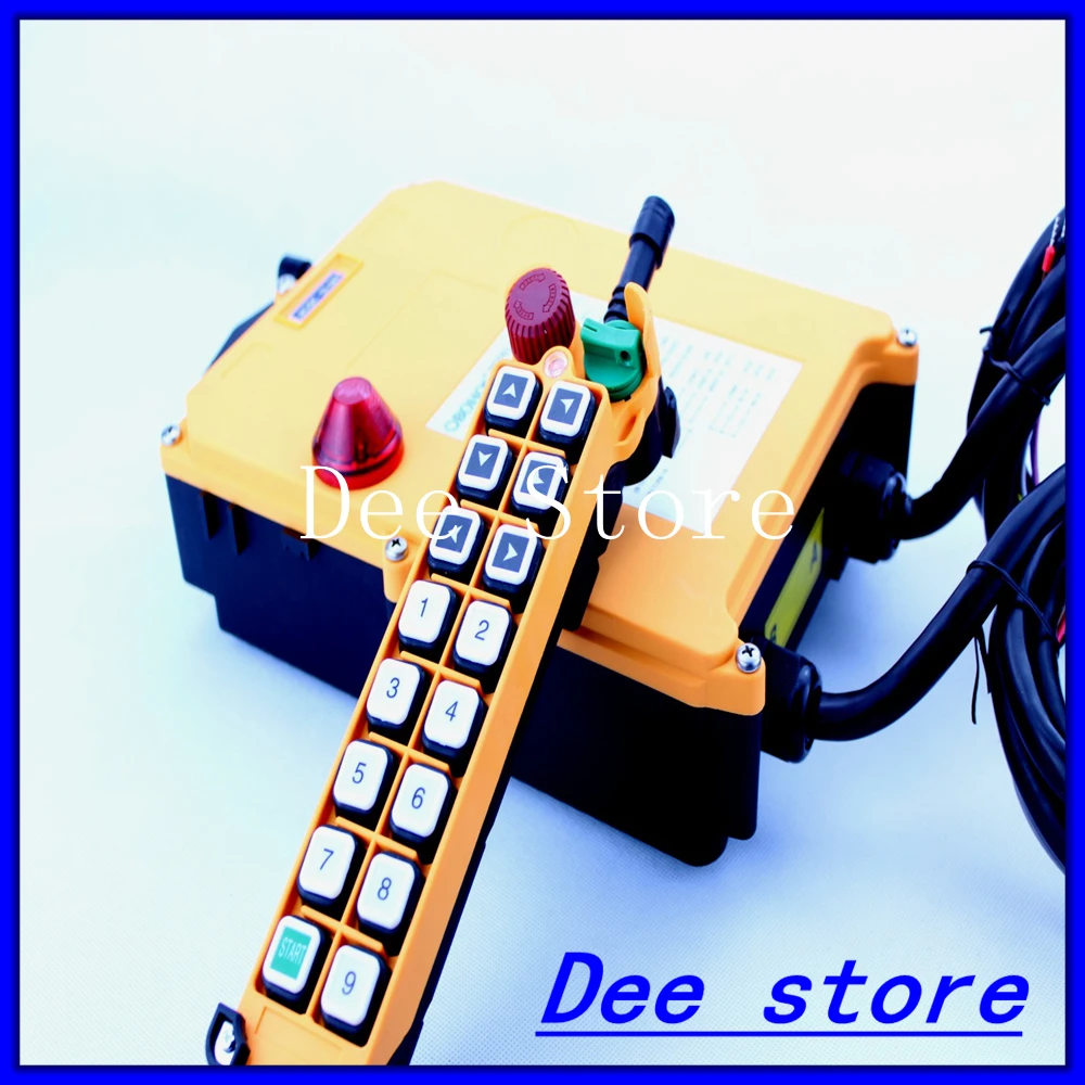 

1 Speed 1 Transmitter 15 Channels Hoist Crane Industrial Truck Radio Remote Control Push Button Switch System Controller