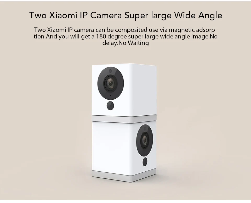 Оригинальная смарт-камера Xiaomi Mijia CCTV Xiaofang с цифровым зумом, IP 110 градусов, F2.0, 8X1080 P, wifi, беспроводная камера с управлением, ночное видение