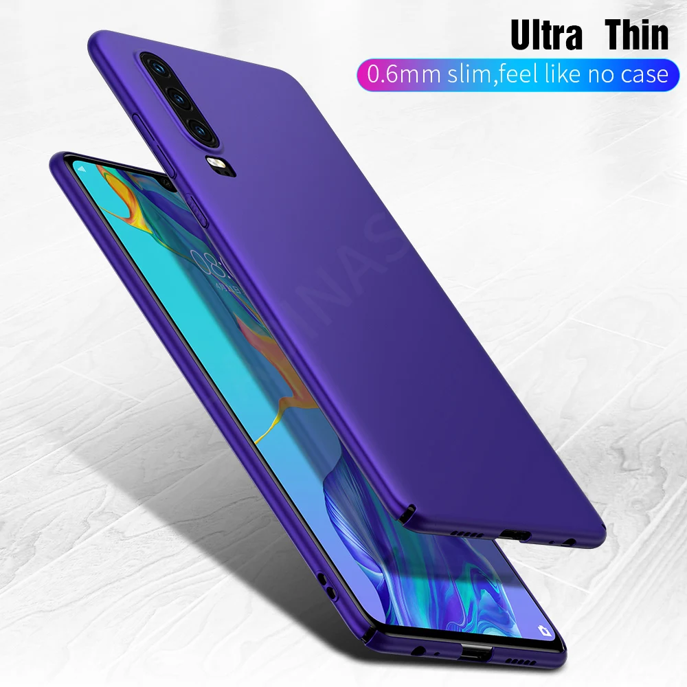 Hadinas ультра тонкий Твердый чехол для huawei P30 Lite Матовый PC задняя крышка Pro P 30 свет