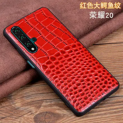 5 Чехол для Honor 20, новинка, аксессуары для телефона, натуральная коровья кожа, чехол для huawei Honor 20/20 Pro, Защитная, защита экрана - Цвет: 5