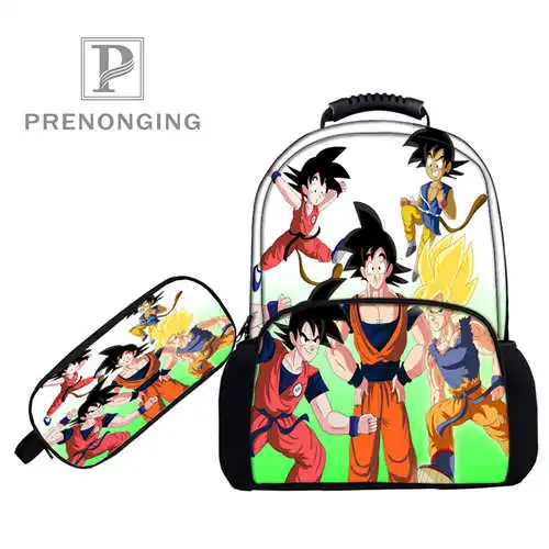 Пользовательские 17inchdragon_ball_kai рюкзаки сумки для ручек с 3D принтом школьные