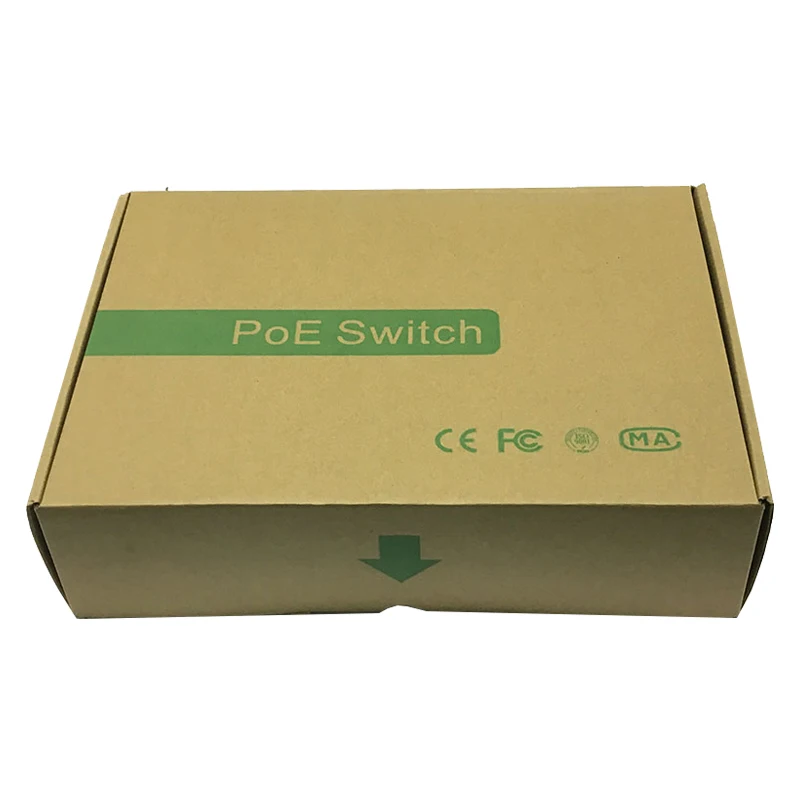 9 порт 10/100 Мбит/с коммутатор POE Switch 8 портов IEEE802.3af/на 50V3A 150 W Мощность питания для 1080