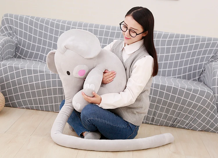 Длинный нос комфорт игрушки, плюшевые слоны большие куклы для детей подарок девушке Спальный Подушка-обнимашка подушка