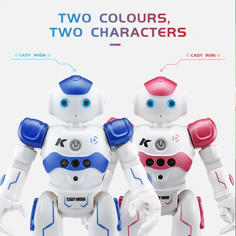 2021 New RC Robot Lntelligent Programming Remote Control Toys Biped Humanoid Children Kids Birthday Gift Electronic Pet | Игрушки и