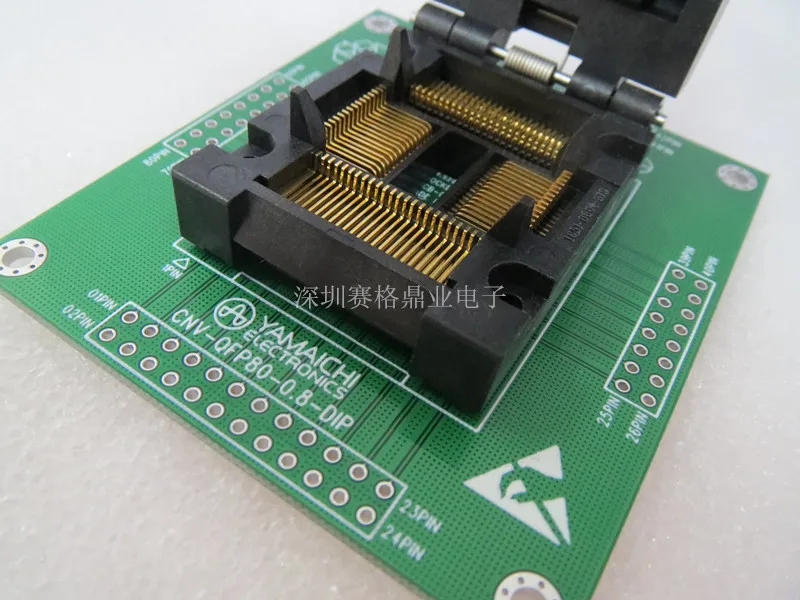 

Раскладной TQFP80/DIP80 TQFP80 IC51-0804-819-1 YAMAICHI IC сжигающий адаптер сиденья тестирование сиденья