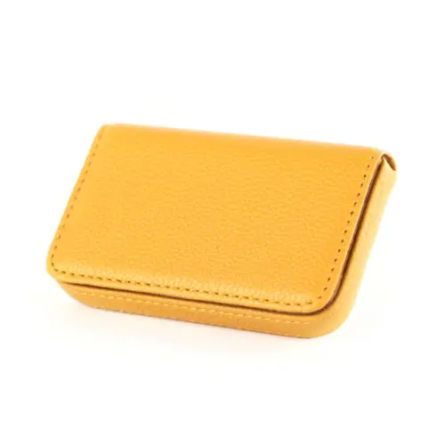 yellow 1 шт. PU большой емкости старшее имя держатель для карт карта посылка из искусственной кожи Бизнес-держатель для карт книга Высокое качество - Цвет: yellow