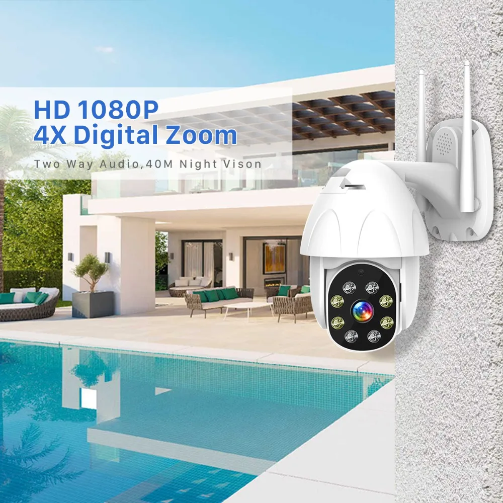 BESDER HD 1080 P Wifi PTZ ip-камера наружная Onvif 2MP Беспроводная скорость безопасности купольная камера ИК 30 М камеры скрытого наблюдения YCC365