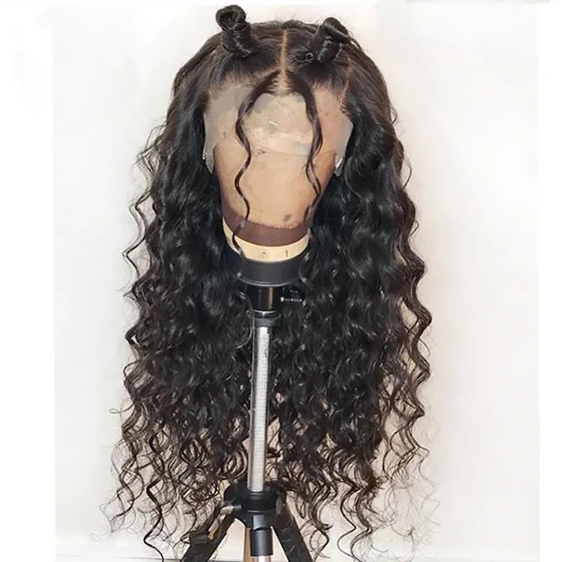 Свободная глубокая волна 360 бесплатная часть швейцарское кружево с фронтальной