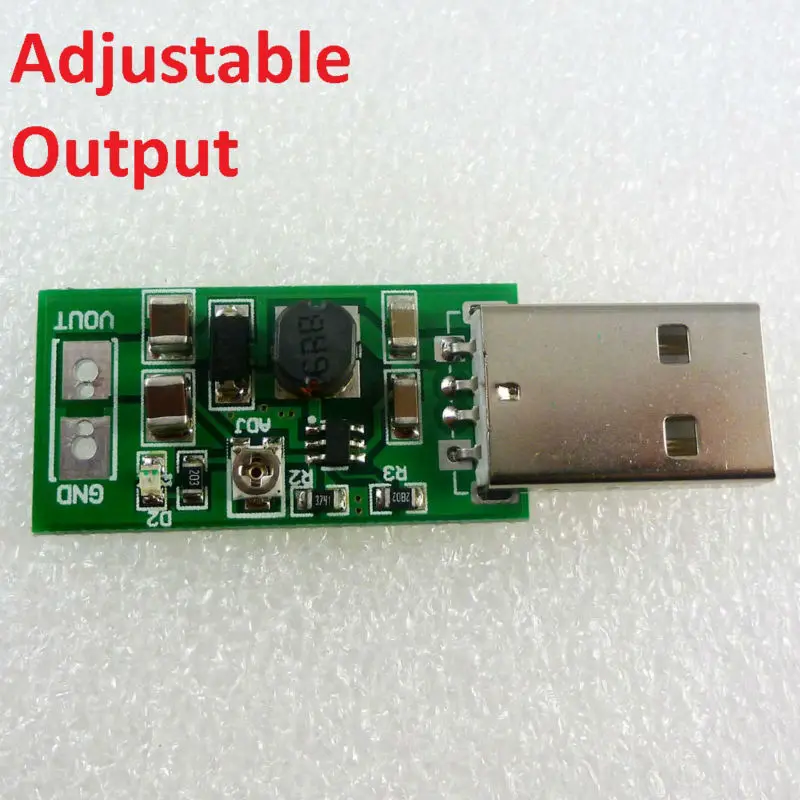 TB414 * 2 2X USB A Male 5V вход 6V 15V Выход Регулируемый регулятор плата DC преобразователь