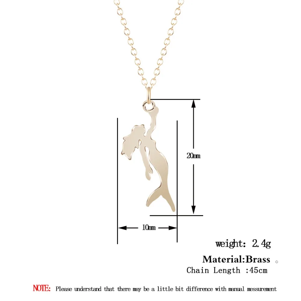 Женское длинное ожерелье с подвеской русалка|jewelry for women|love jewelrynecklace long |