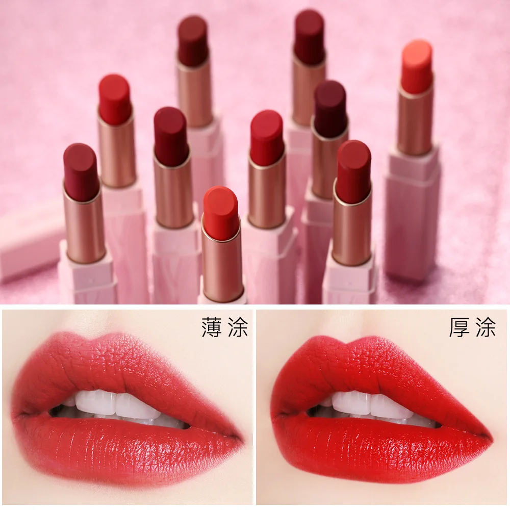 1 шт. макияж элегантная губная помада пудра трубка женский студент ослепляющий