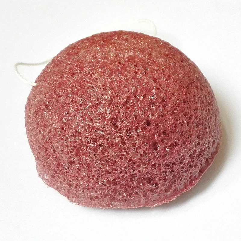 70*40 спонж для умывания полукруг сухой натуральный giantarum konjac sponge konnyaku для очищения лица, отшелушивания, купания