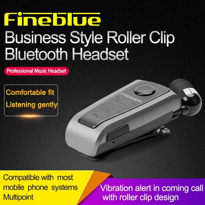 Оригинальные беспроводные наушники Fineblue F910 с Bluetooth V4.0 вибрирующее оповещение в