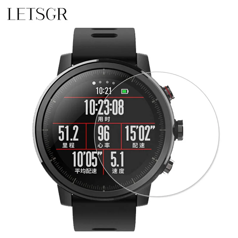 LETSGR Защитная пленка для экрана Xiaomi Huami Amazfit Stratos 2 S Смарт часы мягкая защитная из