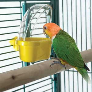 Контейнер для корма с защитой от проливов, еда для попугая контейнер с защитой от укусов