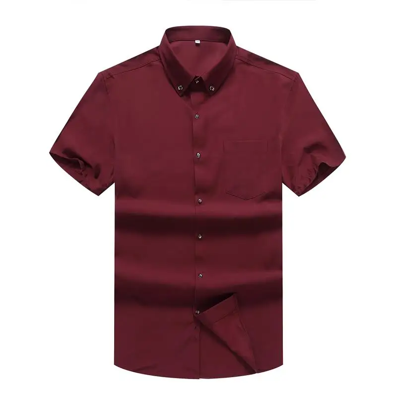 10XL 8XL 6XL 5XL Новая мужская рубашка брендовая роскошная хлопковая с короткими
