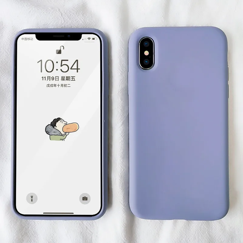 Мягкий жидкий силиконовый резиновый чехол для iPhone 8 7 6 6S Plus чехол s для iPhone X XS Max XR задняя крышка телефона без логотипа