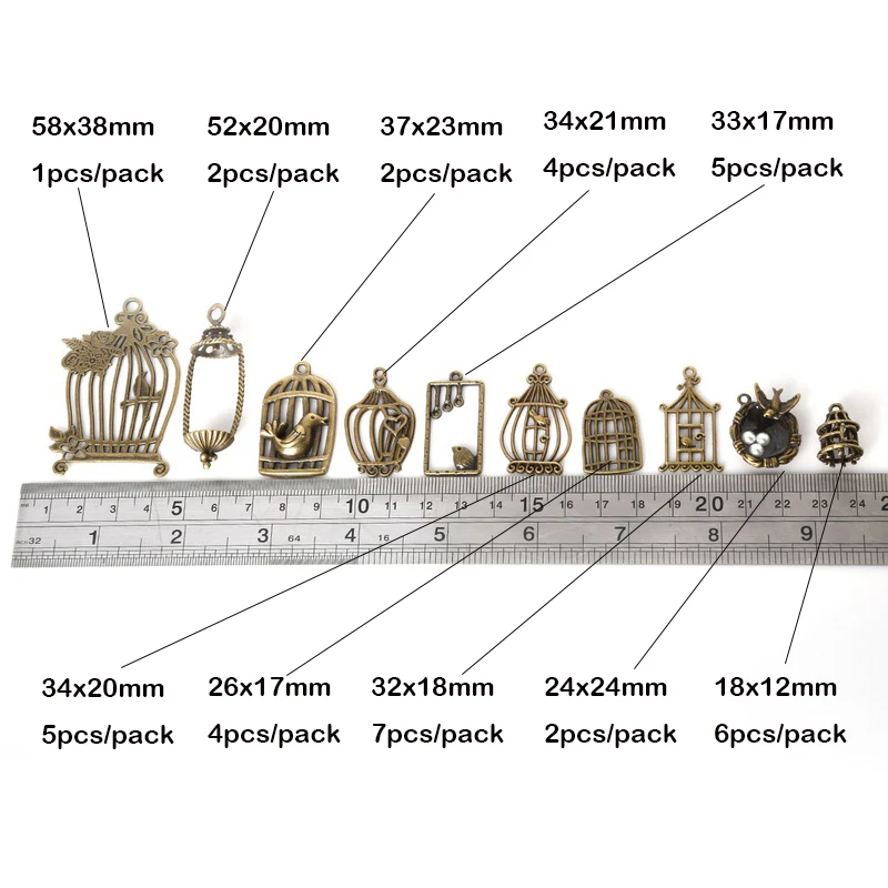 Оптовая продажа античные бронзовые винтажные подвески из цинкового сплава