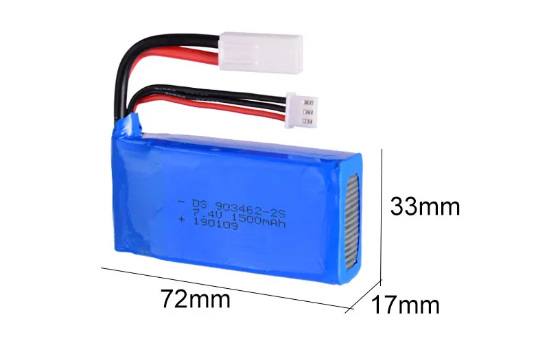 2 шт. ZOP Power 1500 мАч 7 4 В 25C 2S литий-полимерная батарея маленькая Tamiya штепсельная