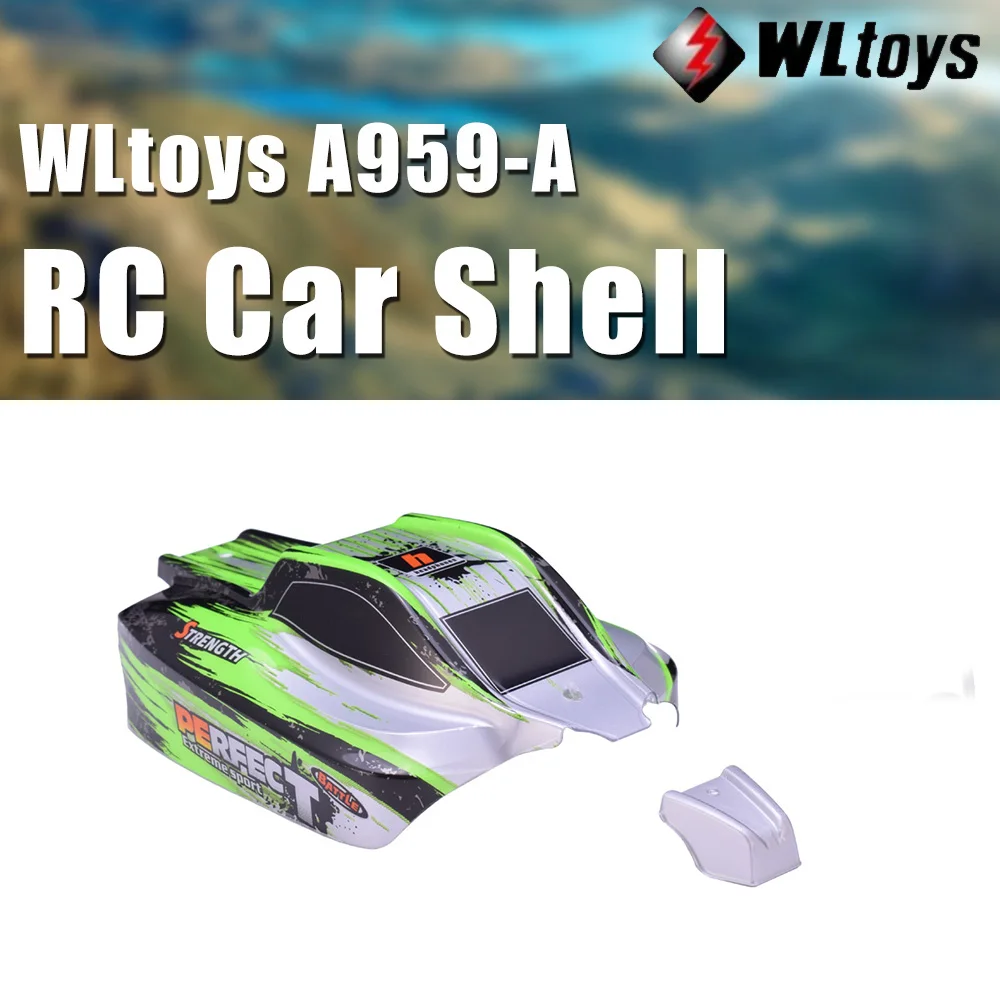 Оригинальный WLtoys A959 A 1/18 автомобильный каркас 01.001 корпус Зеленый RC автомобиля