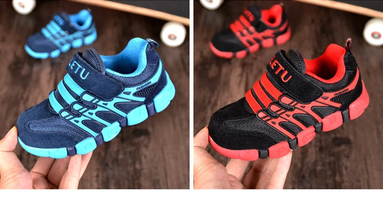 Children's shoes genuine leather sports shoes new autumn Fashion Non-slip sneakers size 21 to size37