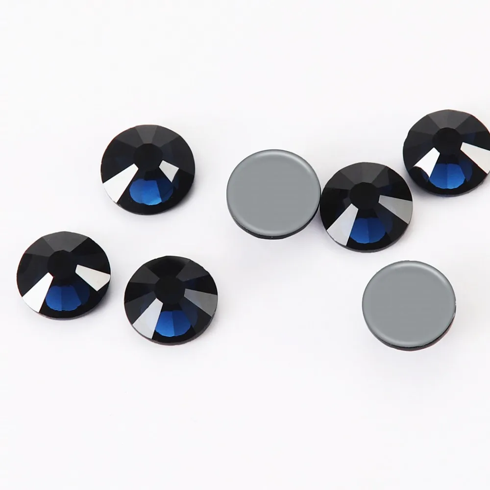 New SMC Cut Montana Iron on Rhinestone ss16 ss20 ss30 Hotfix Rhinestones AAAAA Grade for Luxury DIY things | Дом и сад