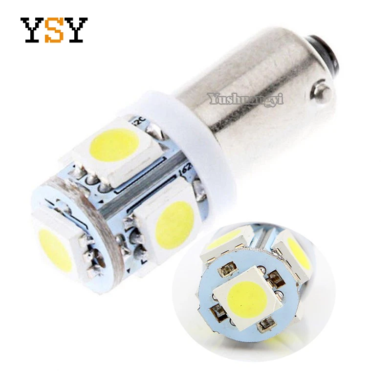 200 pcs 12 V 24 V BA9S 5050 5 SMD СВЕТОДИОДНЫЙ T11 T4W H6W автомобиля для чтения клиновидные боковые лампы габаритный фонарь лампы