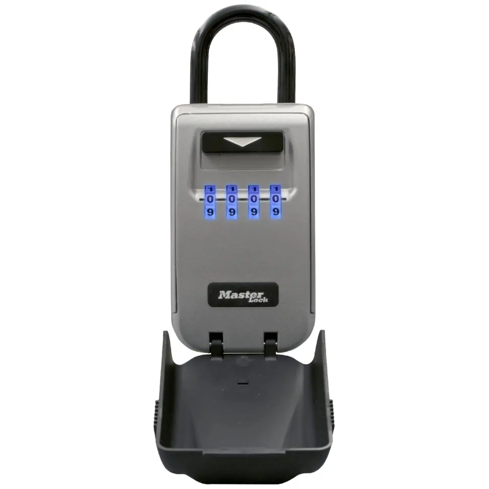 

Master Lock 5424D Set Your Own Combination Portable Lock Box with Light Up Dials 6 Key Capacity