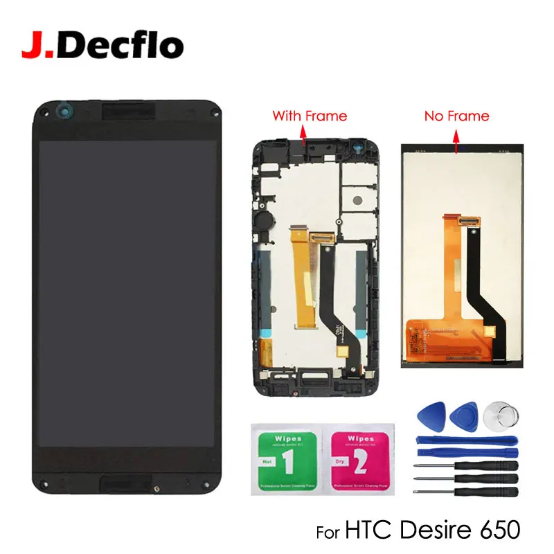 Для htc Desire 650H 650 ЖК дисплей кодирующий преобразователь сенсорного экрана в сборе