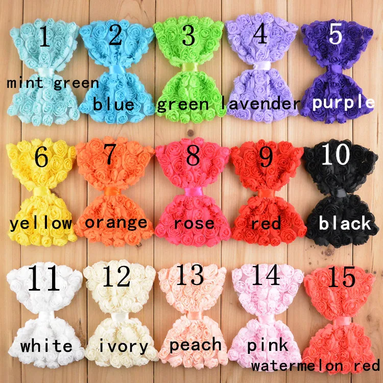 Банты для волос шифоновые детские 5 дюймов 60 шт./лот 15 цветов|chiffon hair bow|hair bowslace bow |