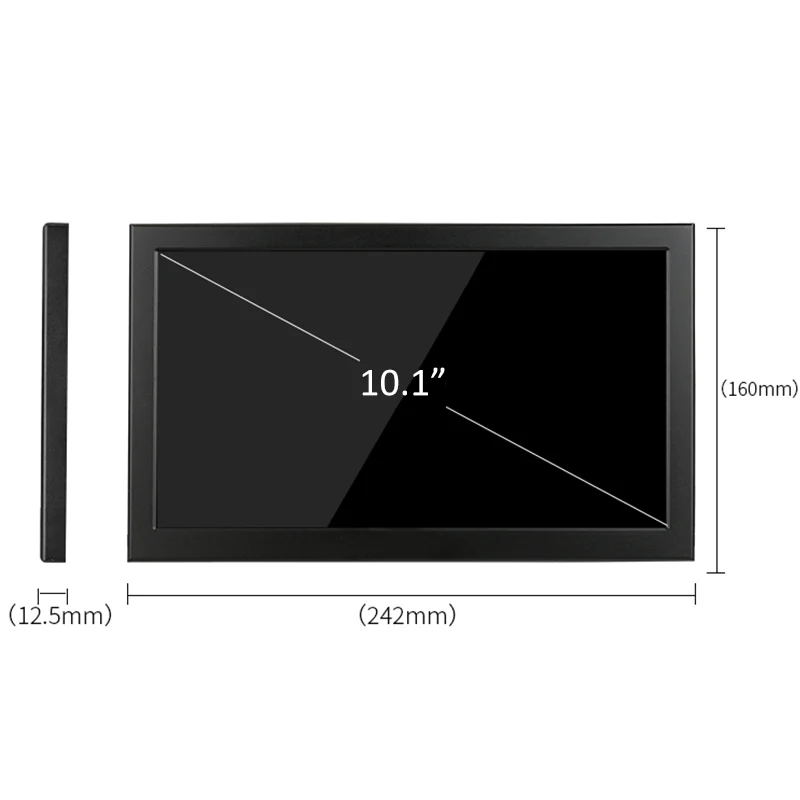 10 дюймов 2K 2560*1600 HDMI USB 5V Портативный ips Сенсорный игровой монитор для Ps4 переключатель ПК ноутбук динамик настенное крепление экран расширения