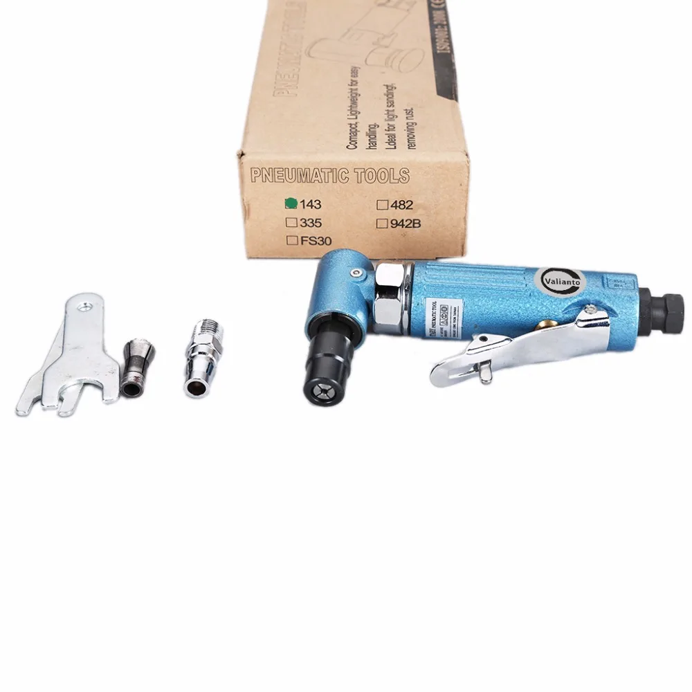 

VALIANTOIN GR-143 Mini Air Angle Die Grinder Gas Wind Mill Pneumatic Grinding Machine Grinder Polisher 18000 RPM Air Tools