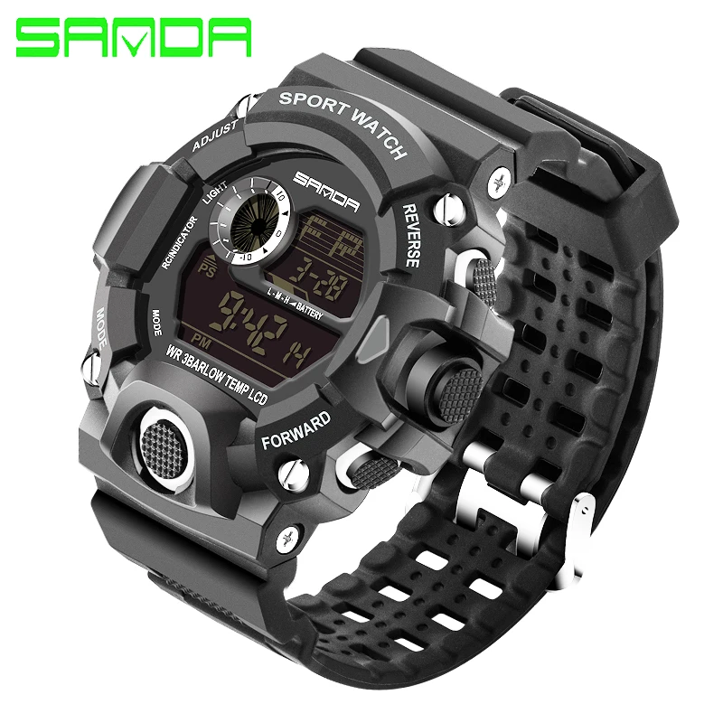 Новые цифровые часы g типа для отдыха на открытом воздухе Модные мужские