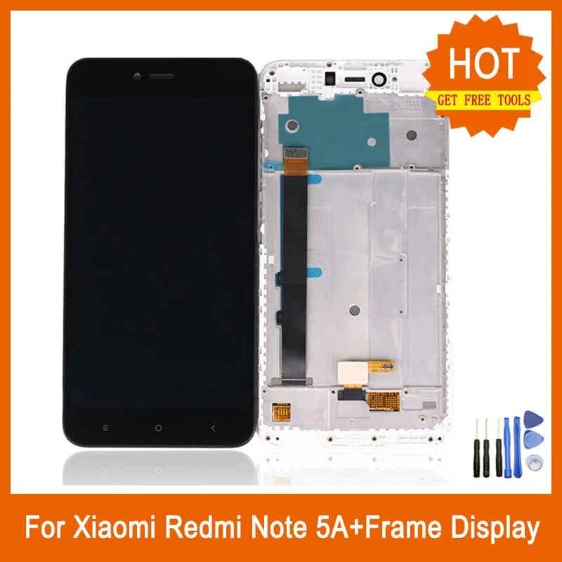 Для Xiaomi Redmi Примечание 5A ЖК экран 10 сенсорный дигитайзер с рамкой 5 &quotдля Note Prime Y1/Y1