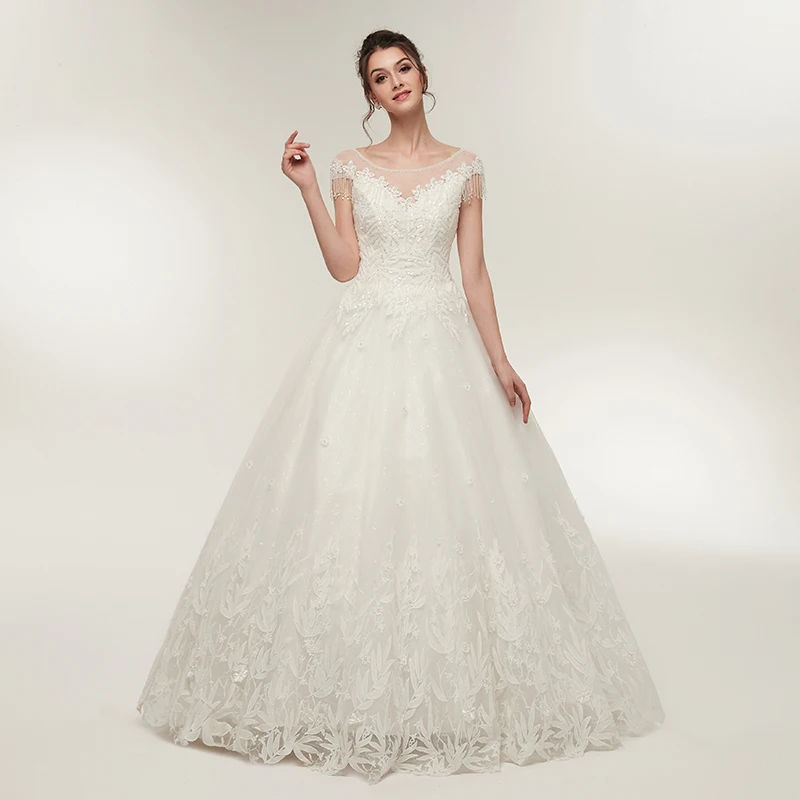 Forevergracedress Новые свадебные платья с рукавами крылышками 2019 трапециевидные