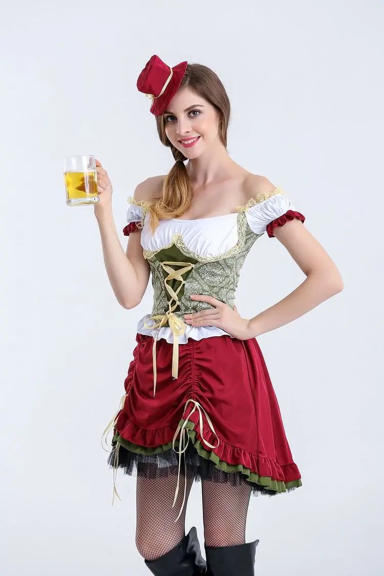 Женская немецкая пивная горничная|fancy dress|halloween cosplaygerman beer |