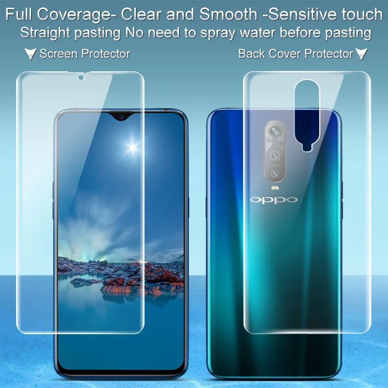 2 шт./лот IMAK гидрогель фильм III для OPPO R17 полное покрытие Ясно Мягкий