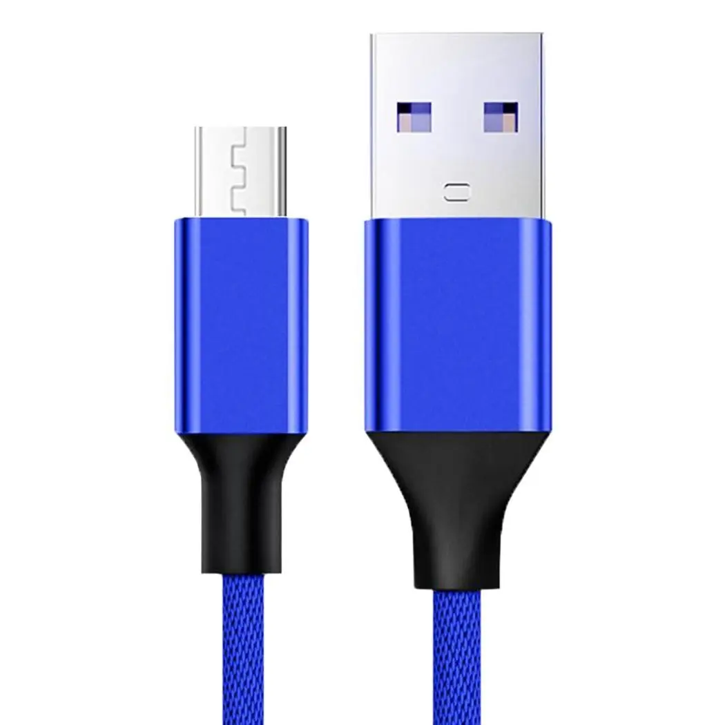 Micro USB кабель 2.4A нейлон Быстрая зарядка для передачи данных samsung Xiaomi LG планшет Android