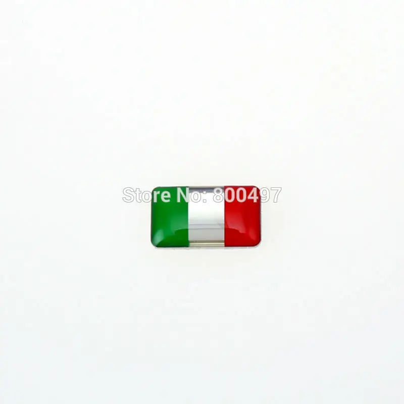 2 x Newest 3D Car Styling Aluminum Glue Decal Ca Metal Sticker Aluminium Custom Motor for Italy Flag | Автомобили и мотоциклы