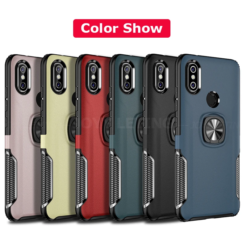 Магнитное кольцо противоударный чехол для Xiaomi mi 8 SE 6X A2 Slim Armor телефона Чехлы