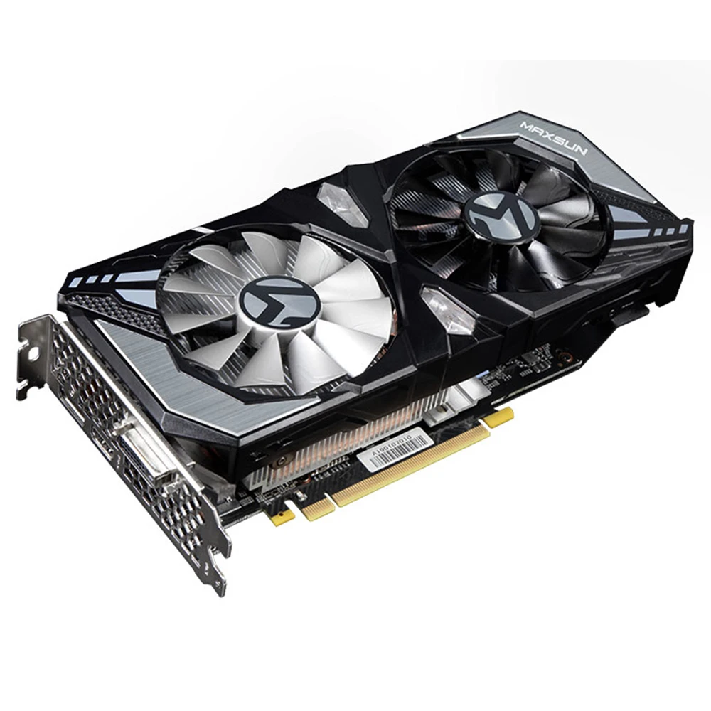MAXSUN GTX 1660Ti видеокарта Терминатор 6G NVIDIA GDDR6 192bit 12000 МГц 1500 HDMI + DVI 12nm 1536 единиц GTX1660Ti