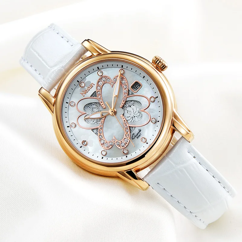 Женские кварцевые часы Nesun Switzerland с бриллиантом N9067 4|wristwatch brand|wristwatch womenwristwatches clock |
