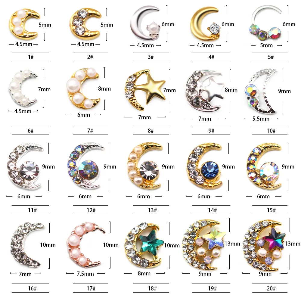 10 шт./компл. в форме звезды художественные инструменты Луны хрустальные