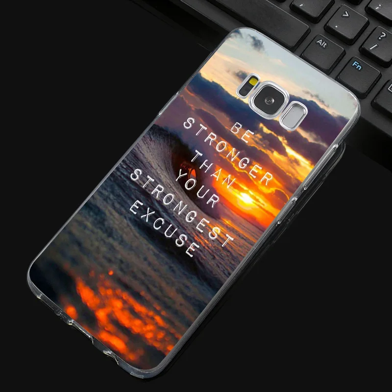 DREAMFOX N103 пейзаж текст Мягкий ТПУ силиконовый чехол для samsung Galaxy Note S 3 4 5 6 7 8 9 Edge Plus
